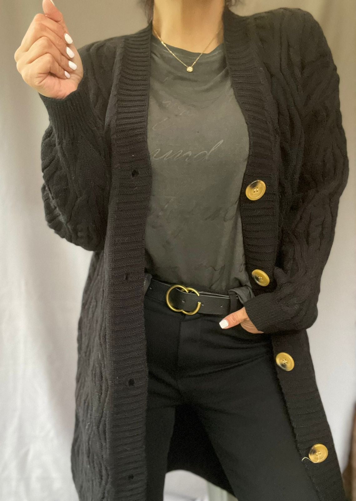 Cardigan Anita Negro