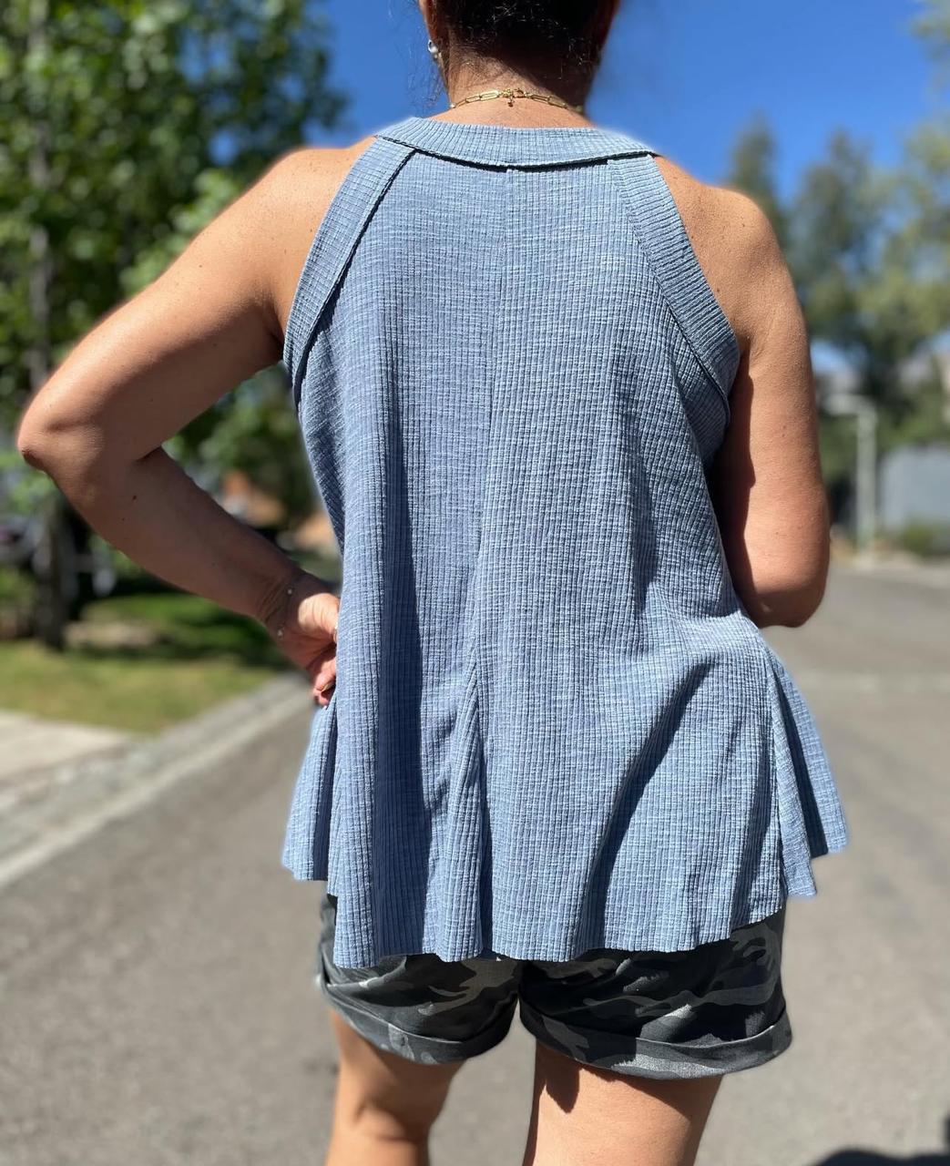 Polera Alfonza Celeste